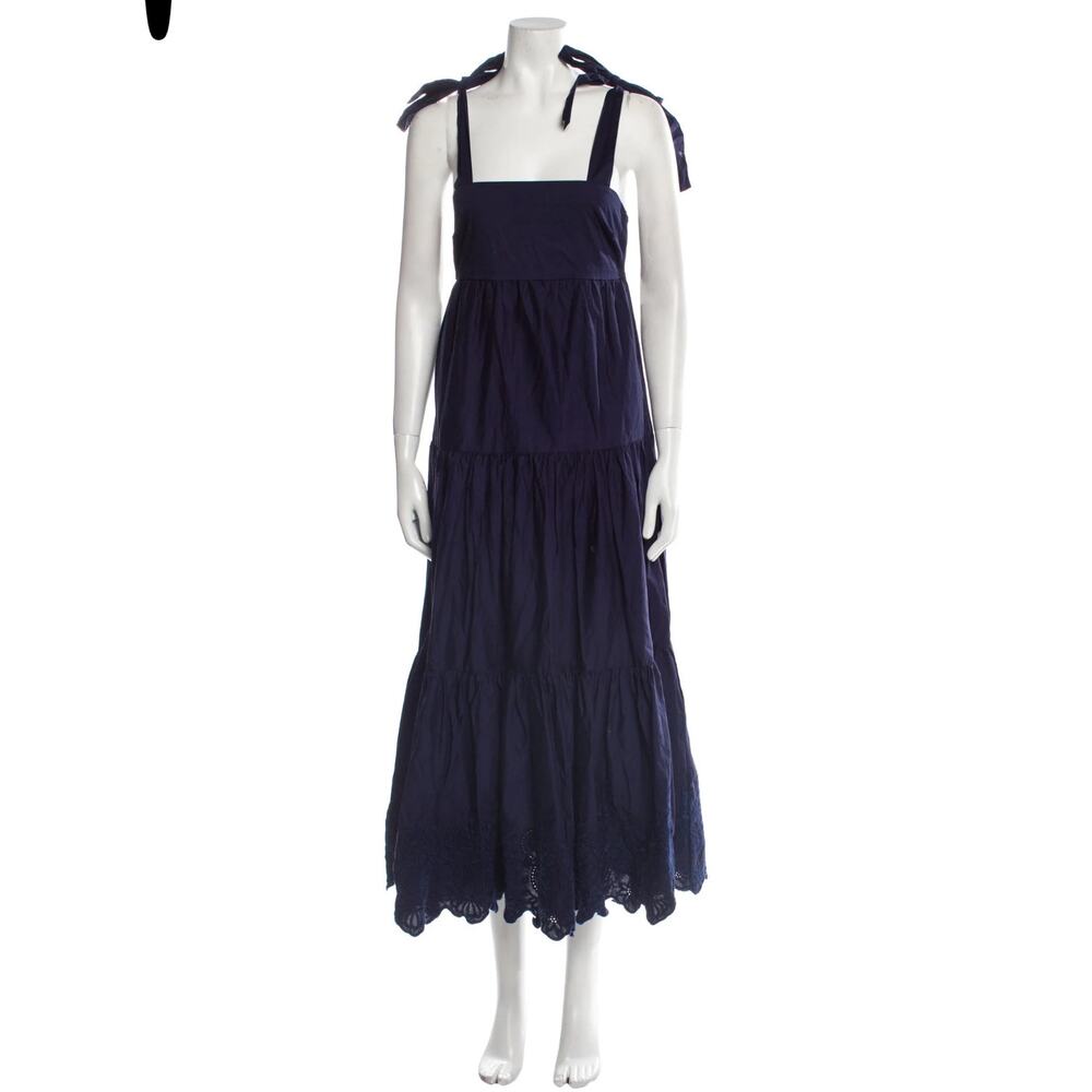 Jason Wu Dark Blue Layered Maxi Dress‎ Size XS